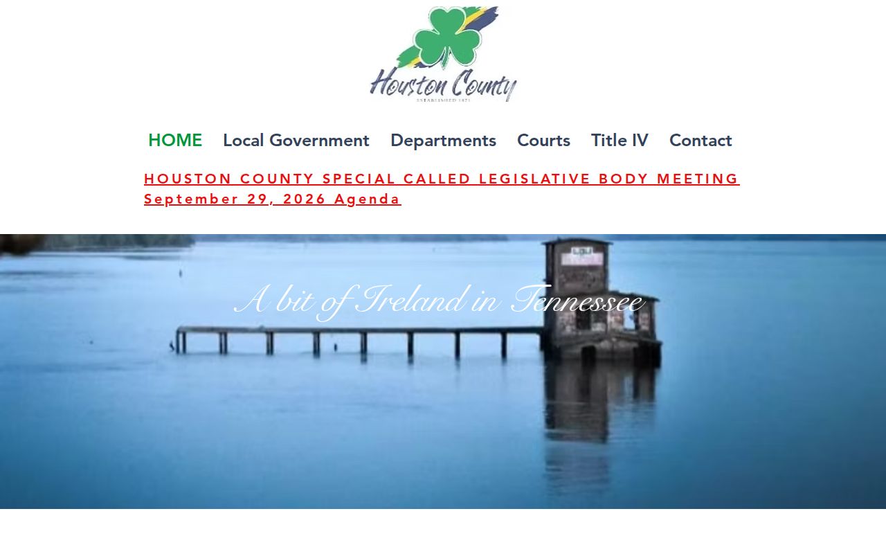 Houston County warrant records routing, the county government's courthouse contact page