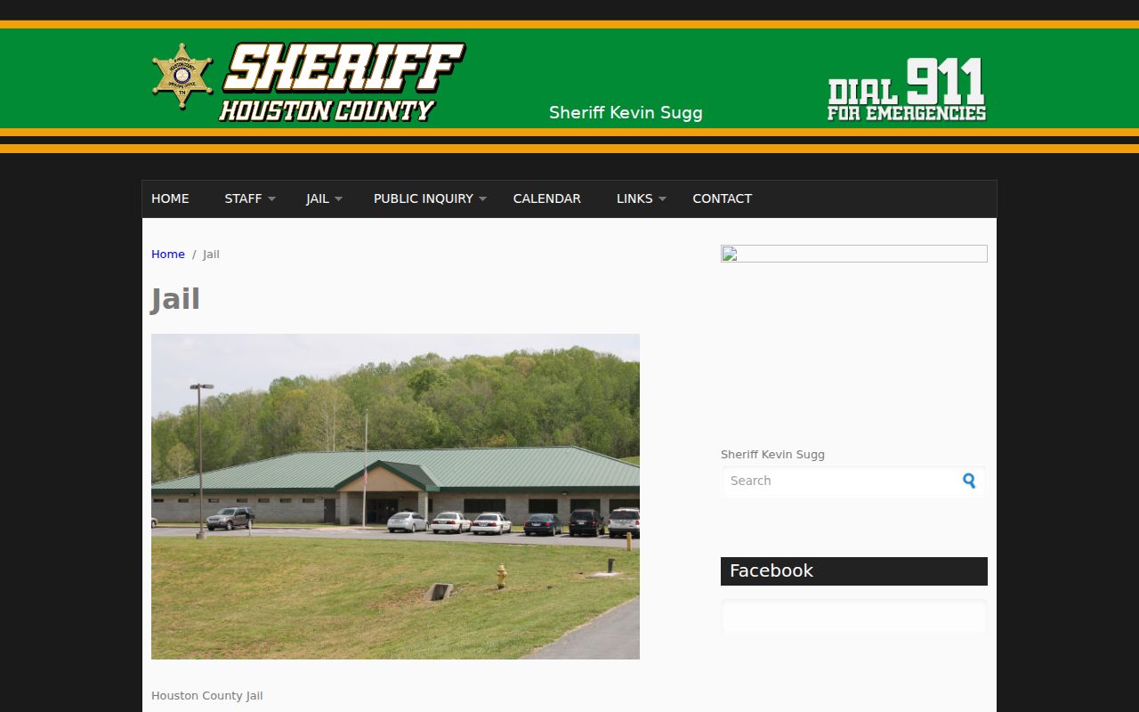Houston County arrest warrant confirmation contact at the official jail page